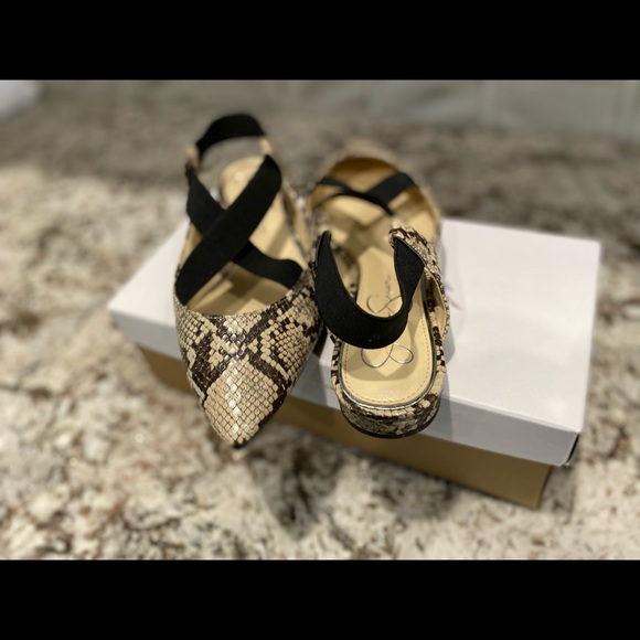 Jessica Simpson Lurina Python Print Shoes Size 8 - Picture 3 of 8